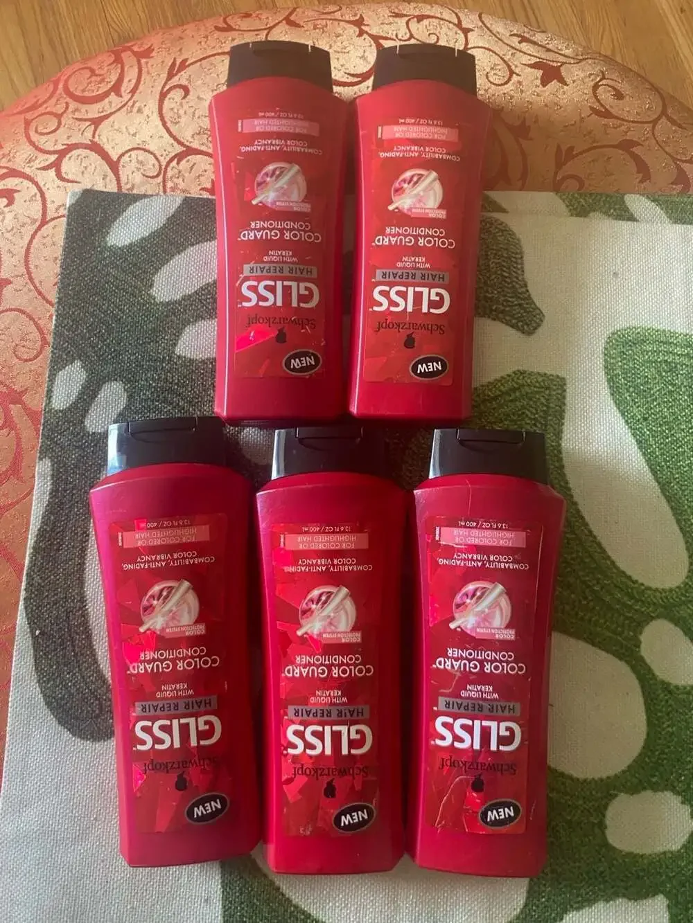 Schwarzkopf Gliss Hair Repair Liquid Keratin Color Guard Shampoo Conditioner Set